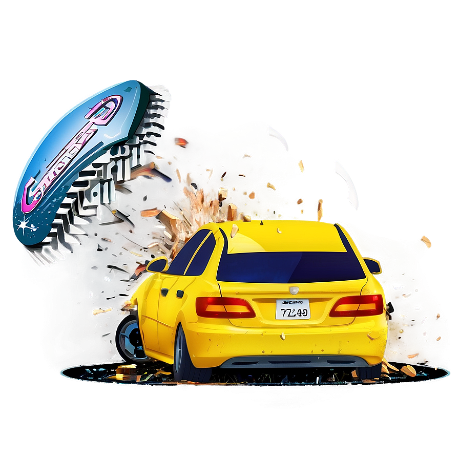 Side Impact Car Crash Png Vhi54 PNG