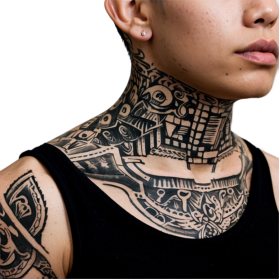 Download Side Neck Tattoo Concepts Png 89 | Wallpapers.com