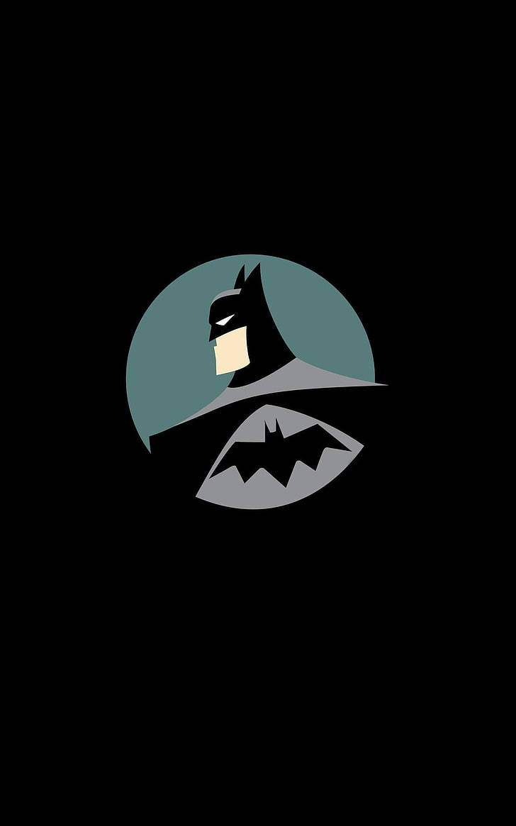 Sideprofil af Batman Arkham Knight iPhone Tapet Wallpaper