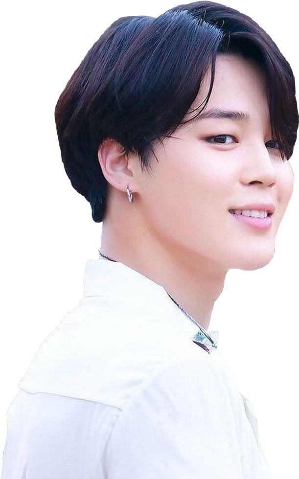 Side Profile Smiling Man White Shirt PNG