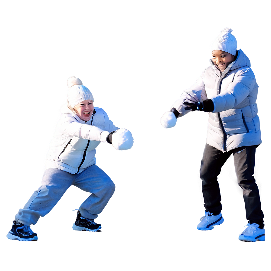 Download Side-splitting Snowball Fight Png Gut | Wallpapers.com