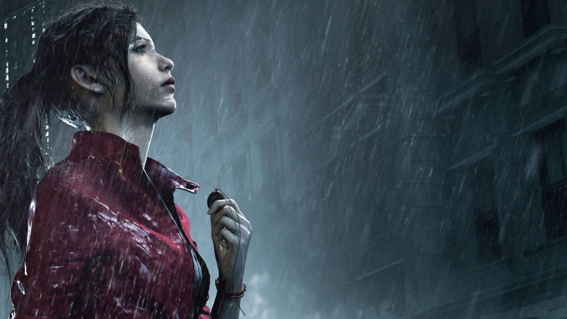 Claire Redfield prepares for combative adventures in Resident Evil 2 Remake Wallpaper