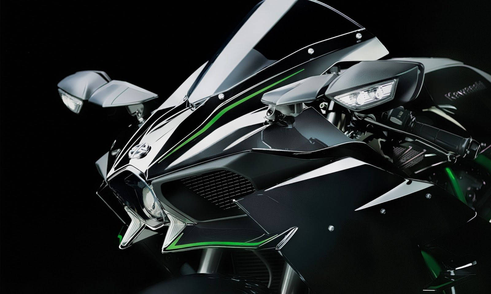 Side View Kawasaki H2r Front Feature Wallpaper