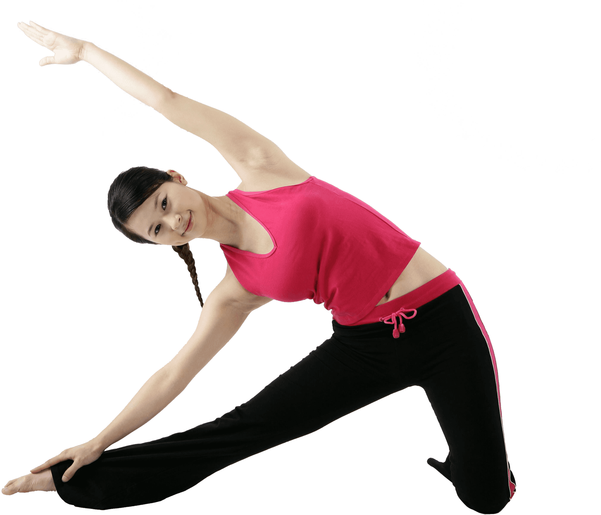 Side_ Stretch_ Fitness_ Pose PNG