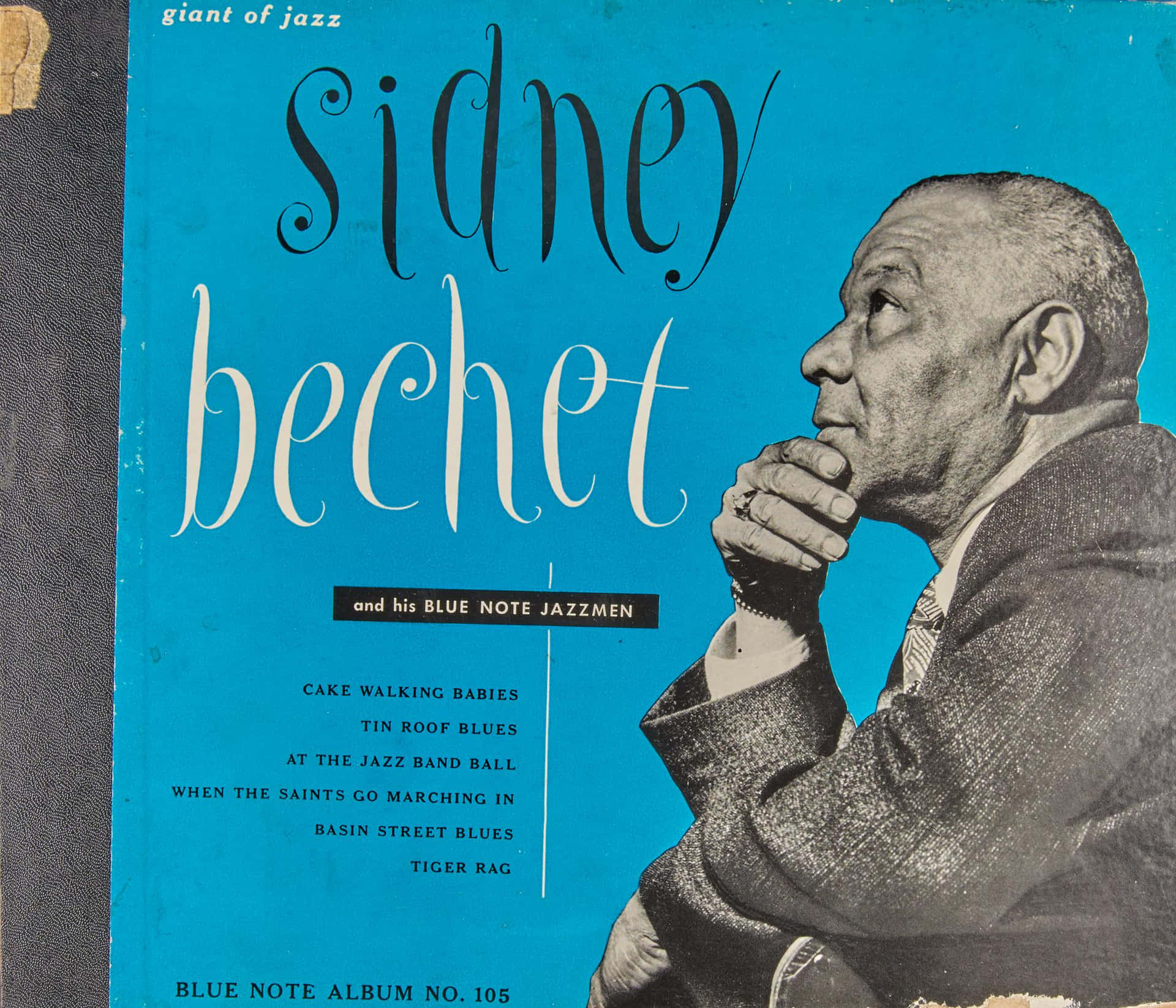 Sidneybechet Och Hans Blue Note Jazz Men-omslag. Wallpaper
