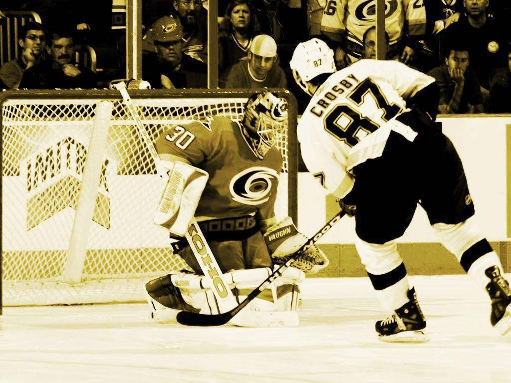 Sidney Crosby Ice Hockey Goal Background