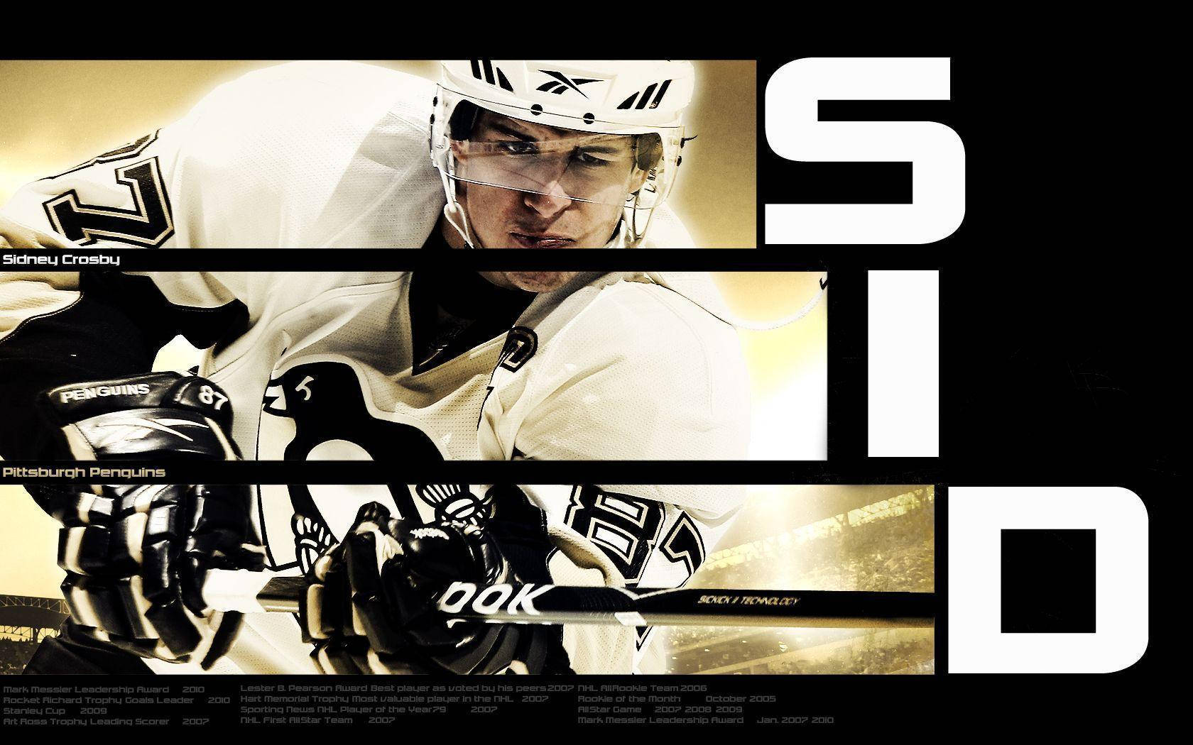 Cartellonedi Sidney Crosby Aesthetic Per L'hockey Su Ghiaccio Sfondo
