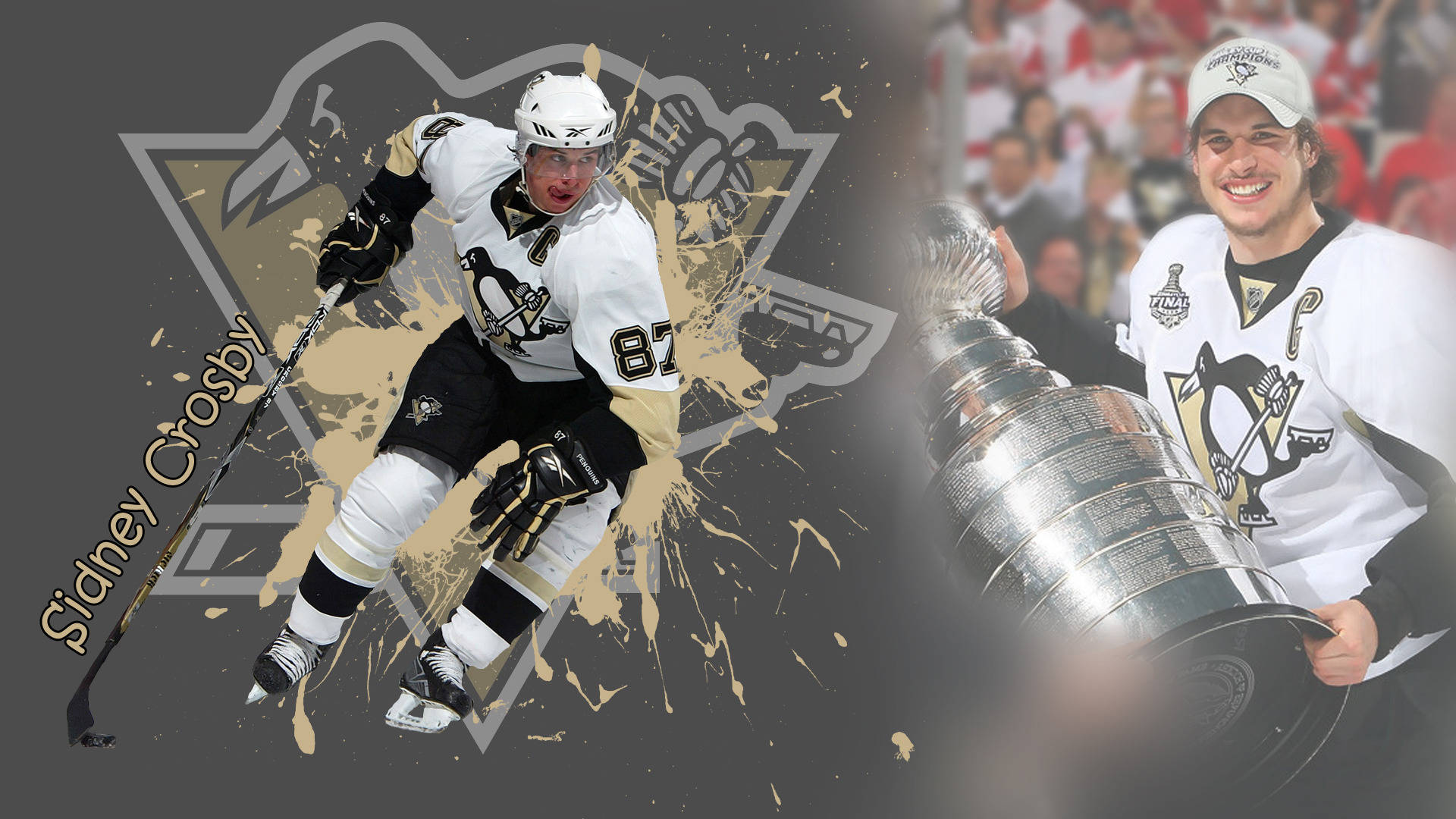 Sidney Crosby Skilled Hockey Photoshop Wallpaper