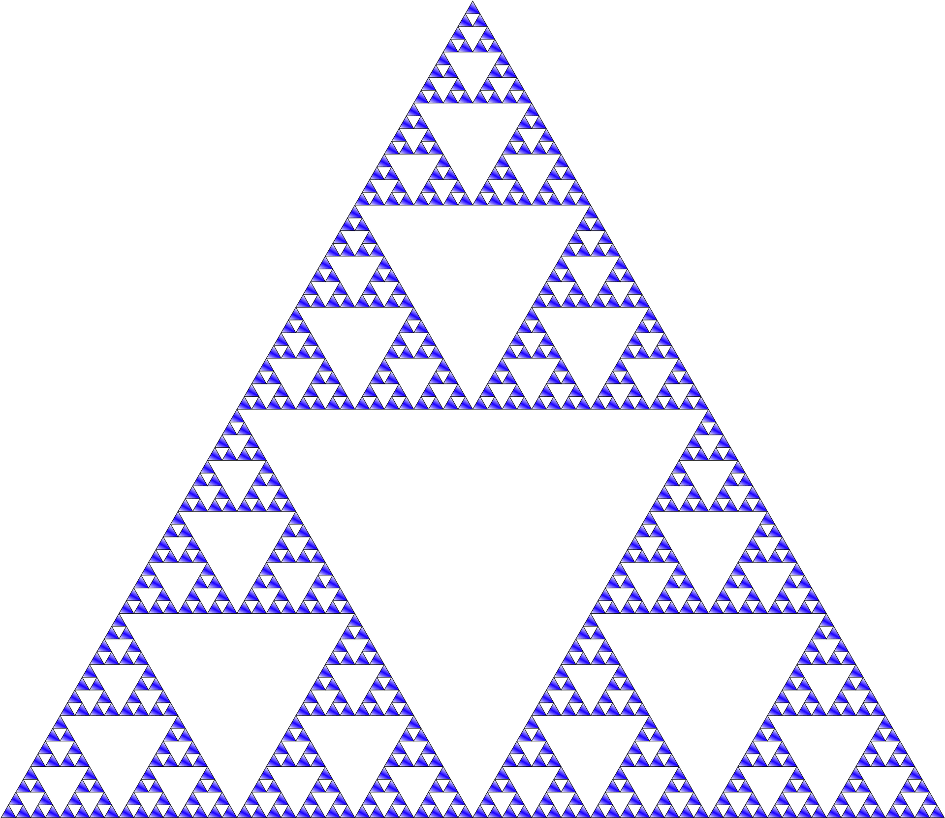 Sierpinski Triangle Pattern PNG
