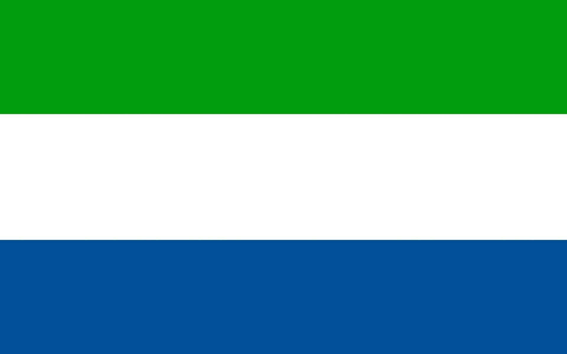 Sierra Leone Simple Flag Wallpaper