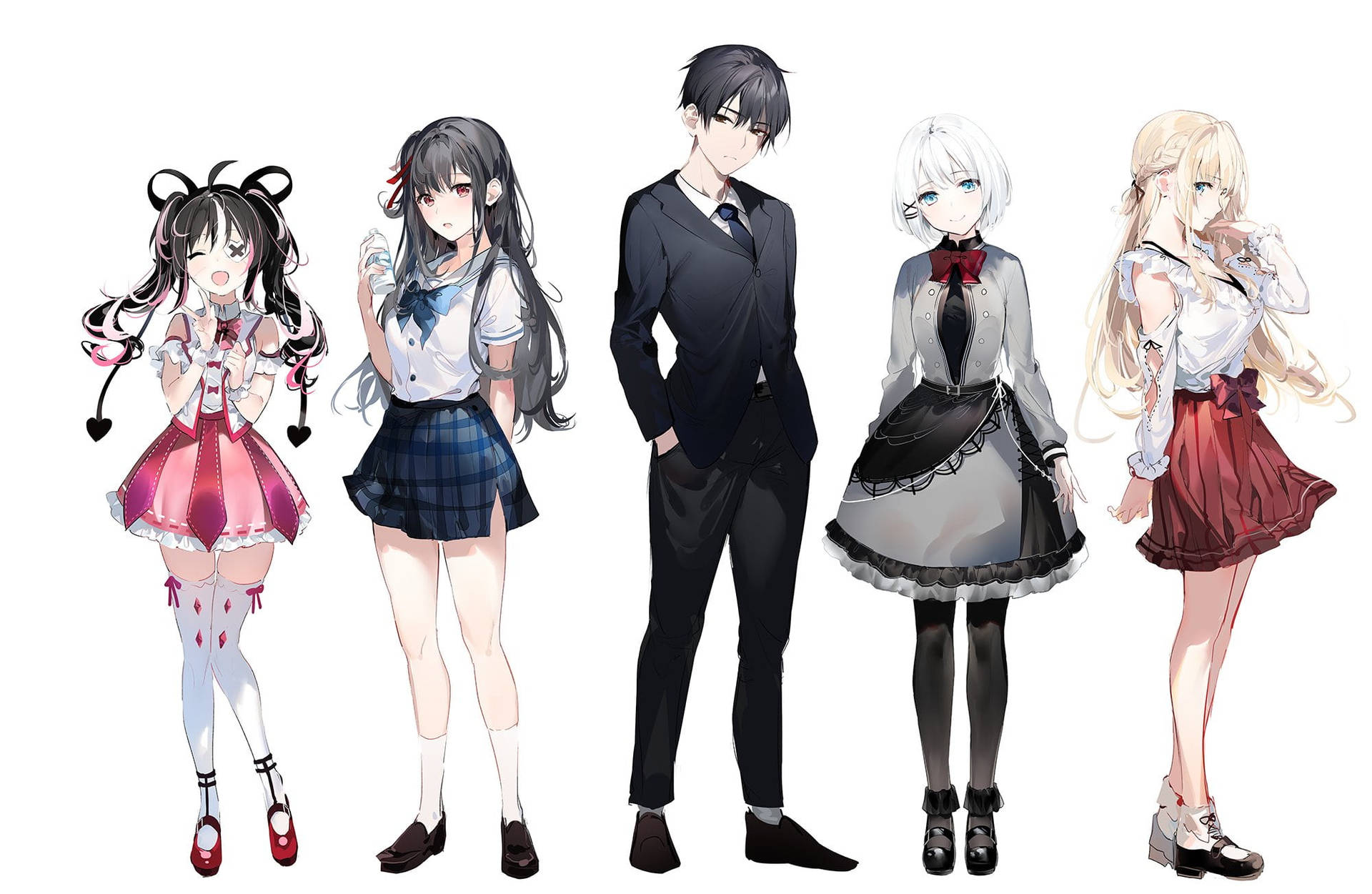 Siesta Anime Series Characters Wallpaper