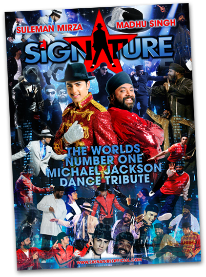 Signature Michael Jackson Dance Tribute Poster PNG