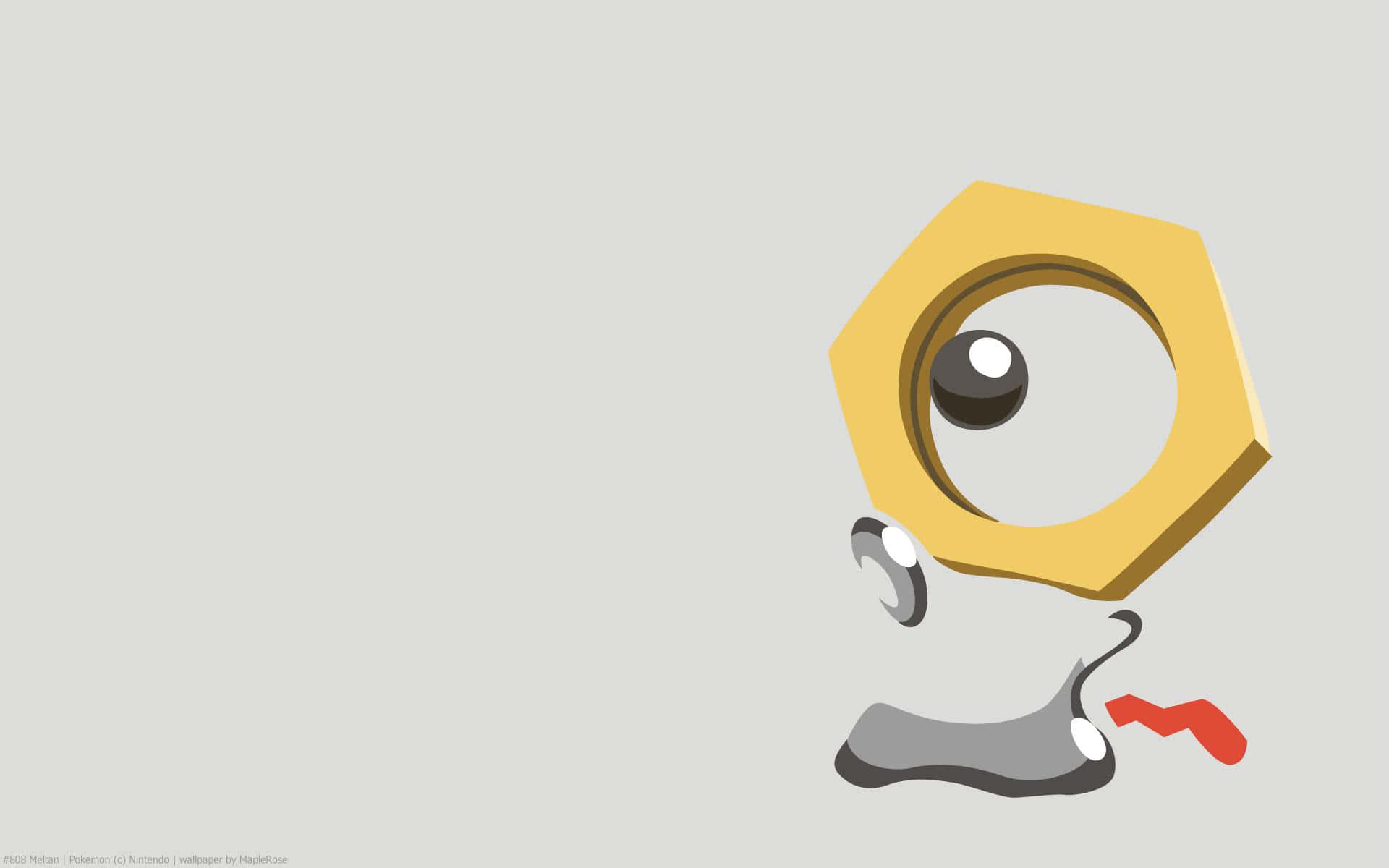 Signature Tail And Body Of Meltan Wallpaper