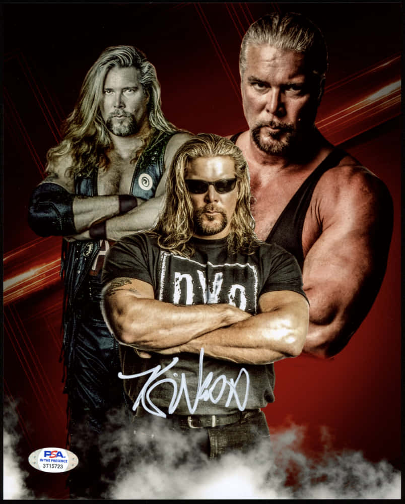 Signed And Edited Photo Of Kevin Nash Wallpaper