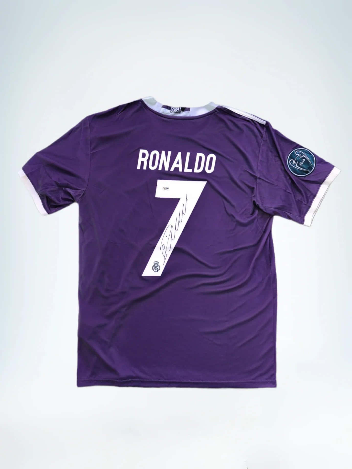 Signed Purple Ronaldo Jersey Wallpaper