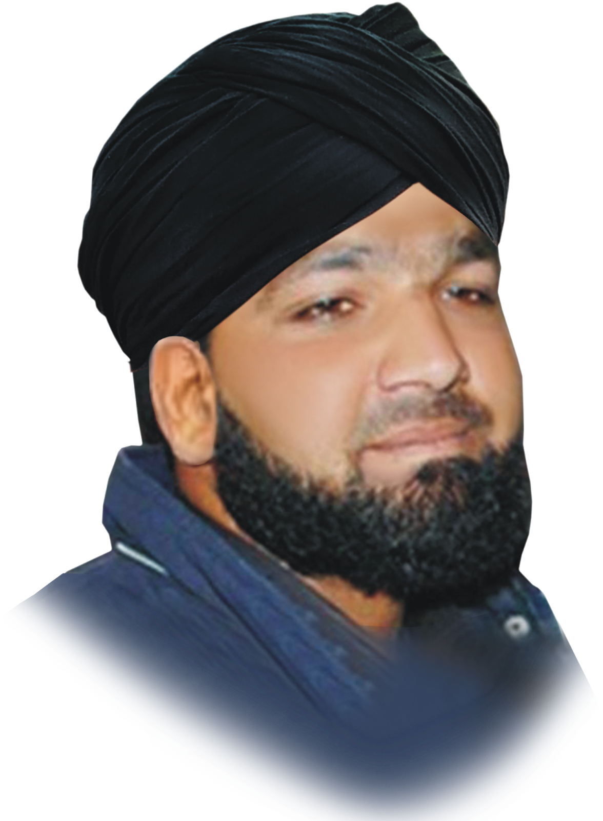 Sikh Man Wearing Black Turban PNG