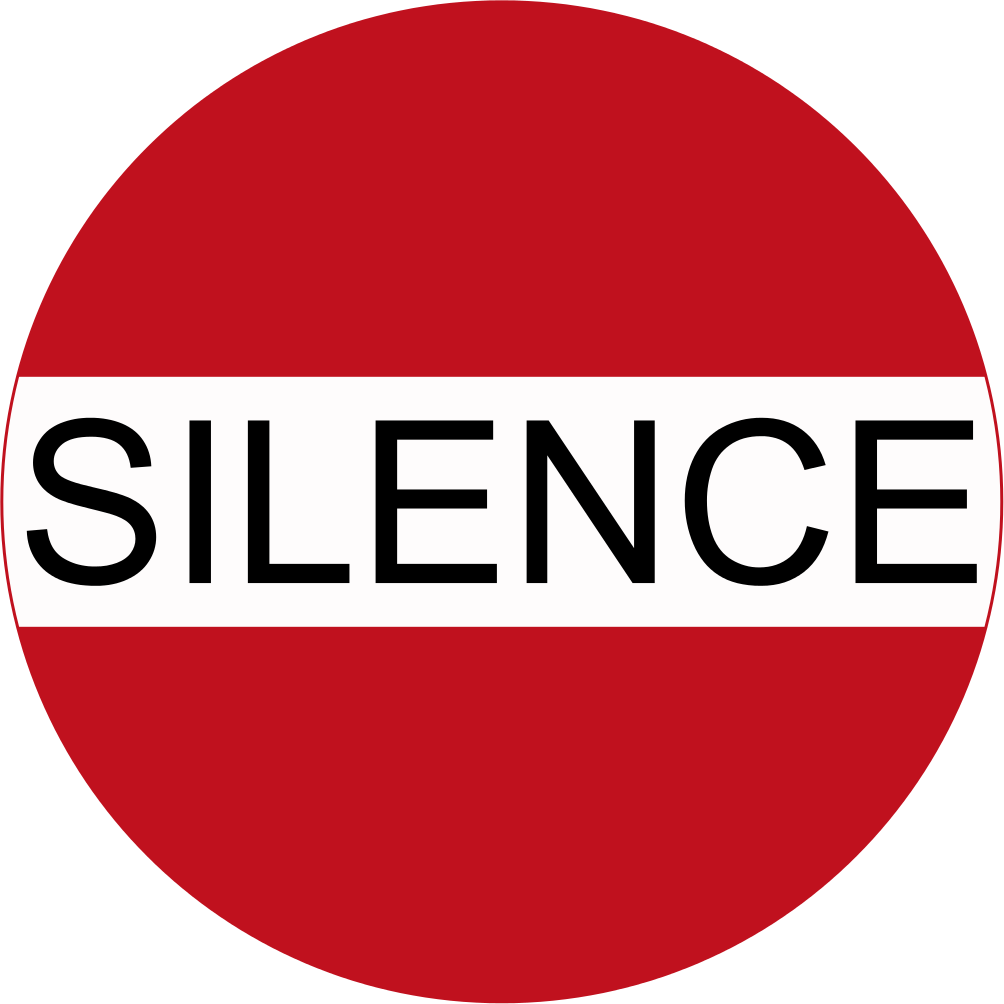 Silence Sign Graphic PNG