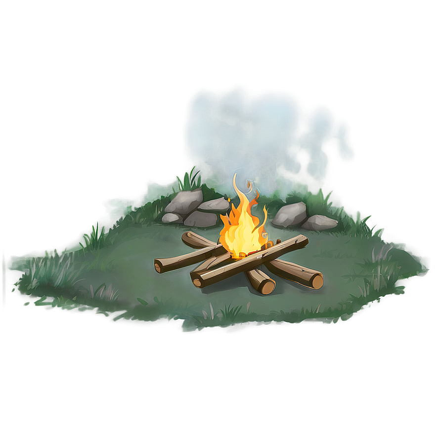 Silent Anime Campfire Png Kua10 PNG