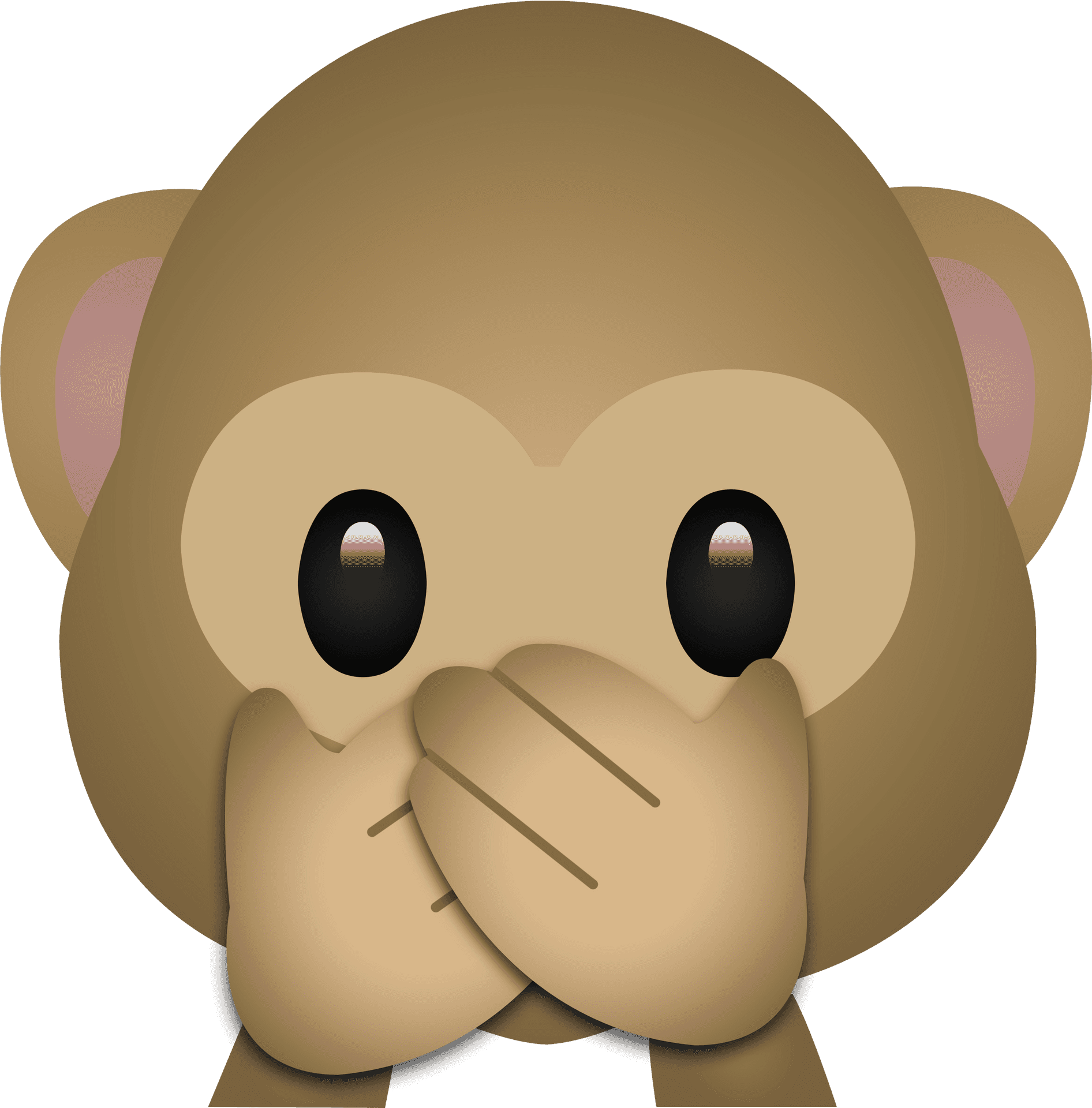 Silent_ Monkey_ Emoji PNG
