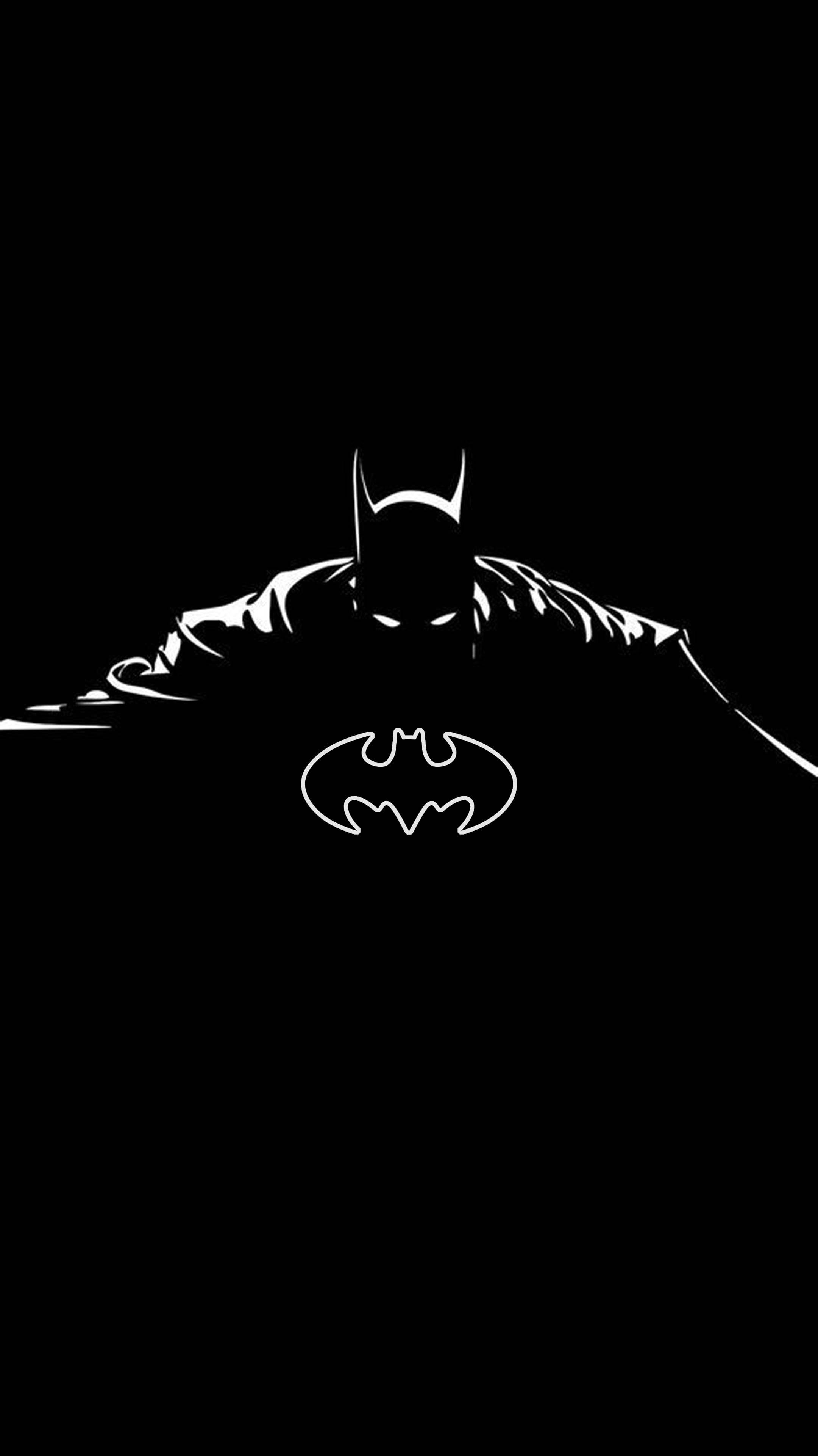 Silhouette Batman Logo Iphone Wallpaper