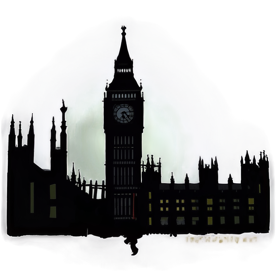 Silhouette Big Ben Png 32 PNG