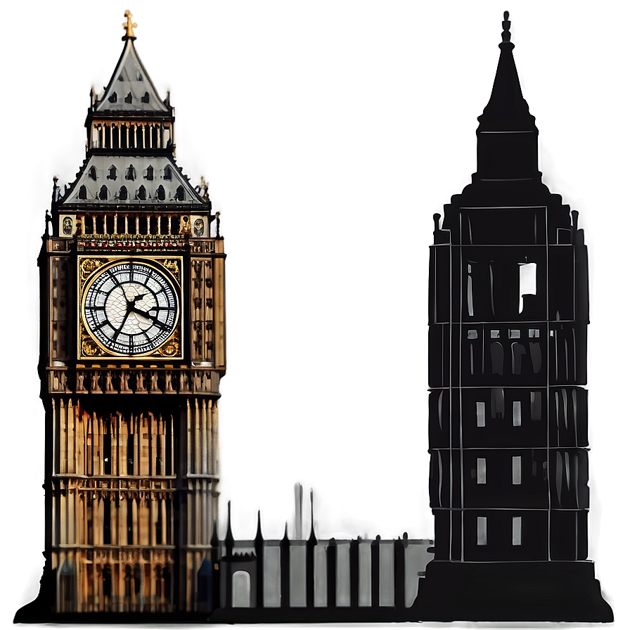 Silhouette Big Ben Png Wpo PNG