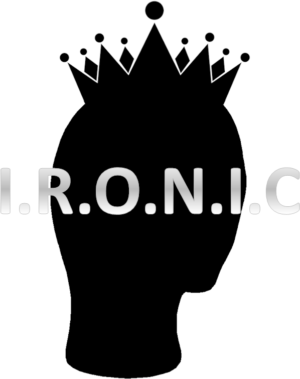 Silhouette Crown Ironic Graphic PNG