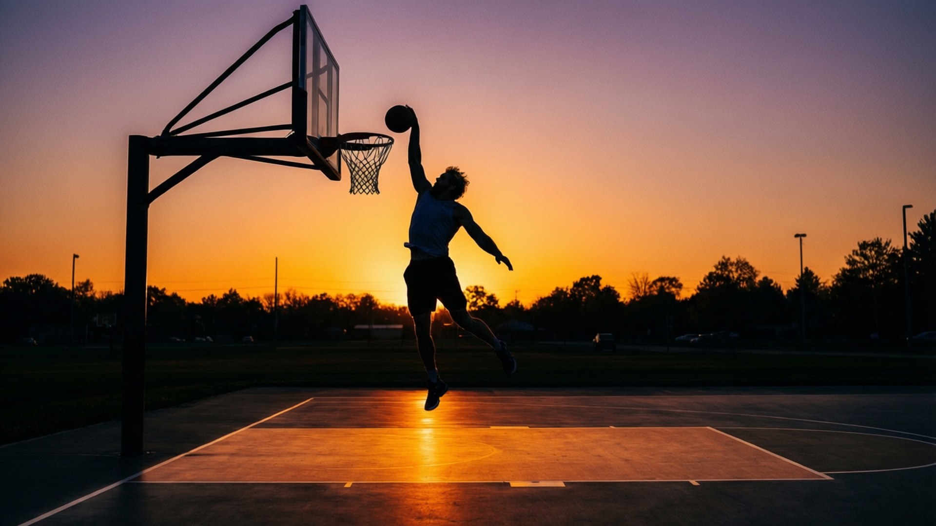 Silhouet Dunk Achtergronden