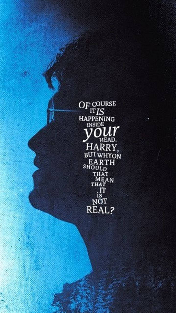 Wallpapersilhuetten Av Harry Potter Iphone-bakgrundsbild. Wallpaper