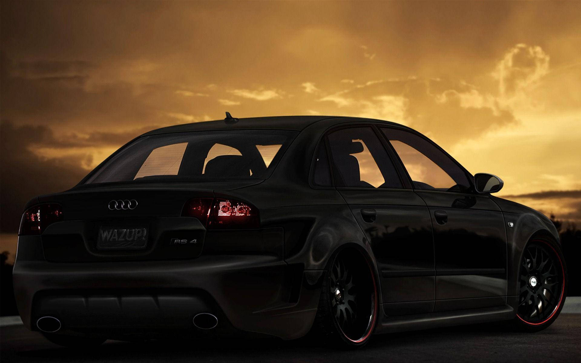 Silhouette of the 2007 Audi RS 4 Wallpaper