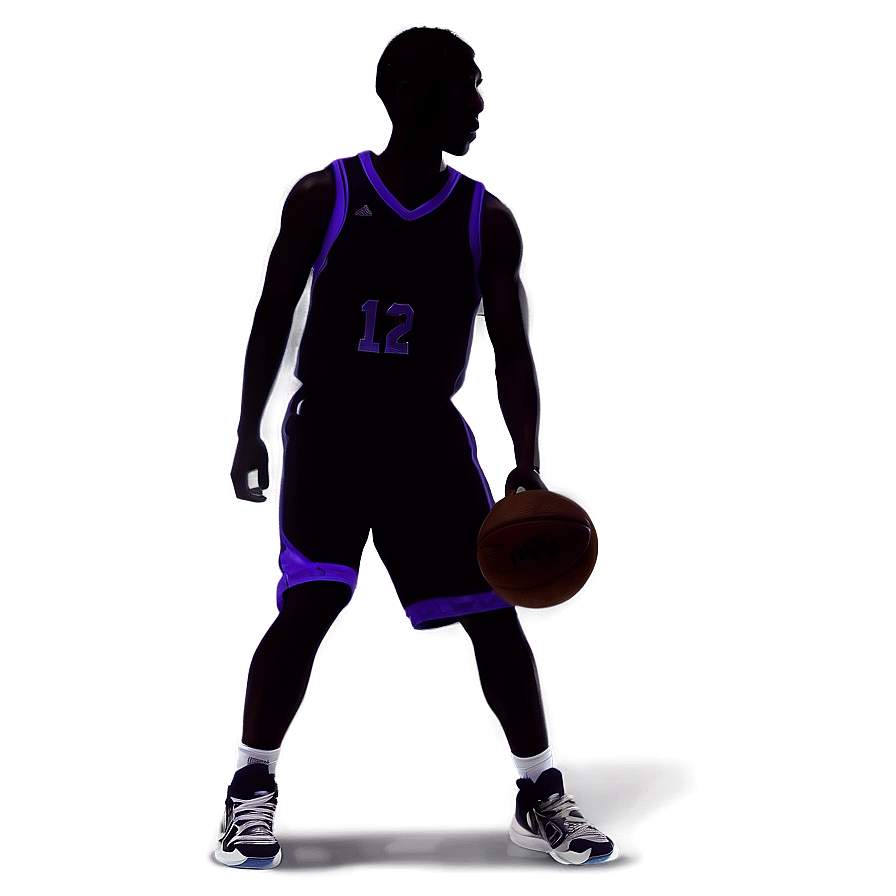 Silhouette Of Basketball Player Png Fcp PNG