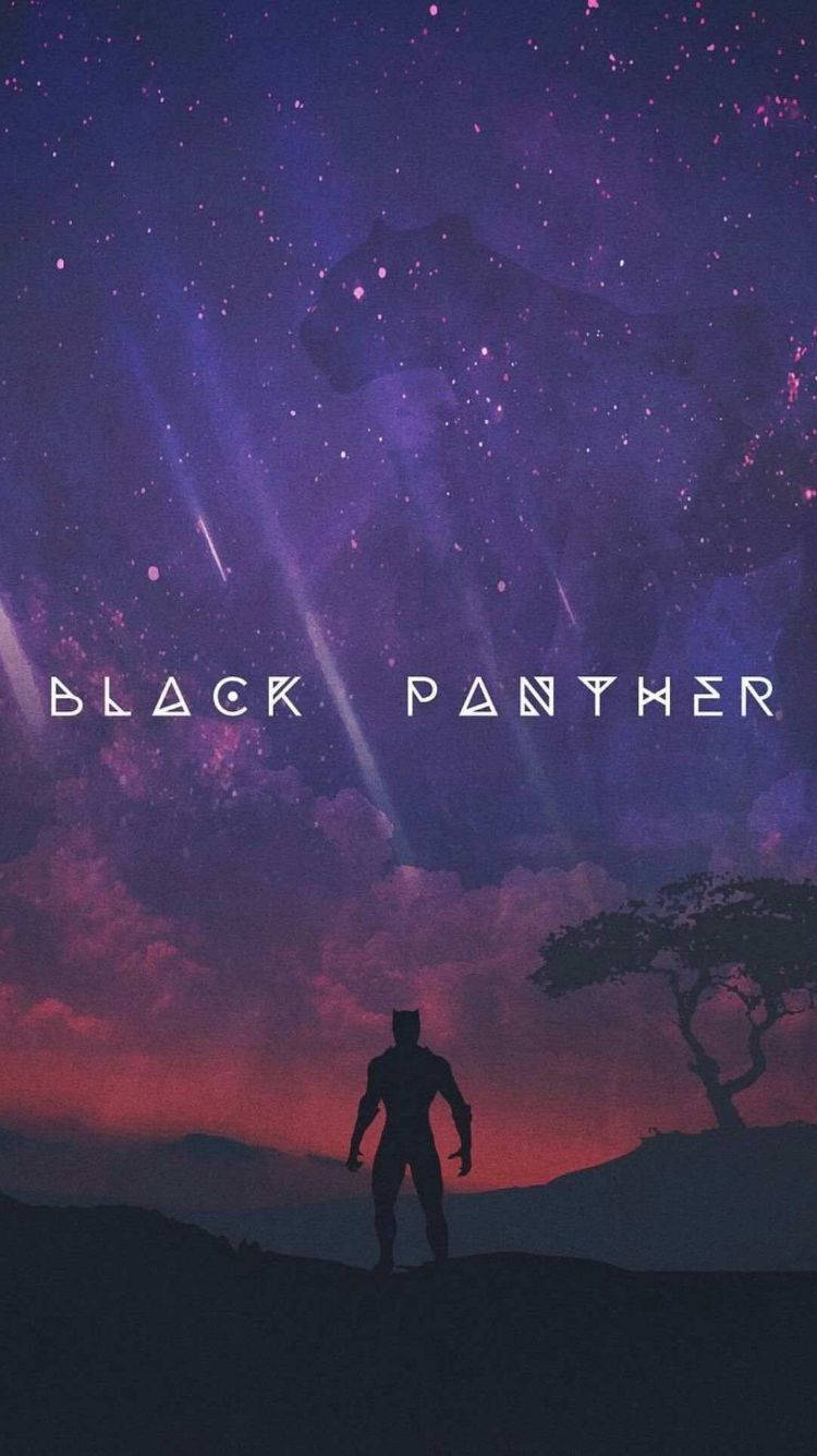 Silhouette Of Black Panther Android Background
