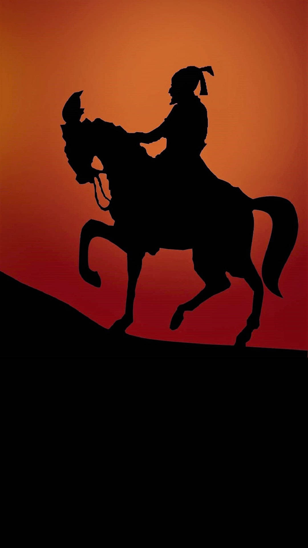 Silhouette Of Chhatrapati Shivaji Maharaj Wallpaper