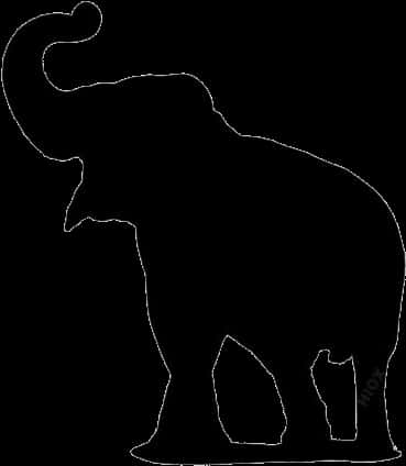Silhouette_of_ Elephant PNG
