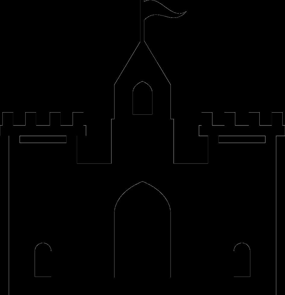 Silhouette_of_ Medieval_ Castle PNG