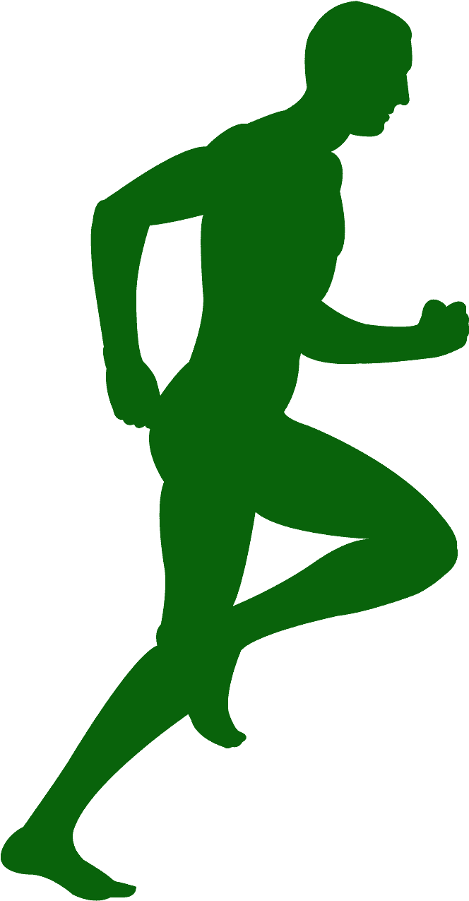 Silhouette Running Man.png PNG