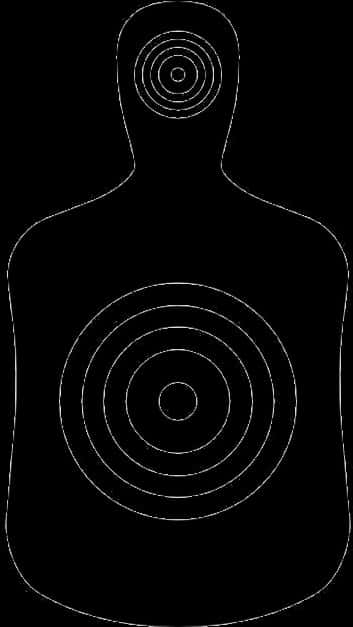 Silhouette Shooting Target PNG