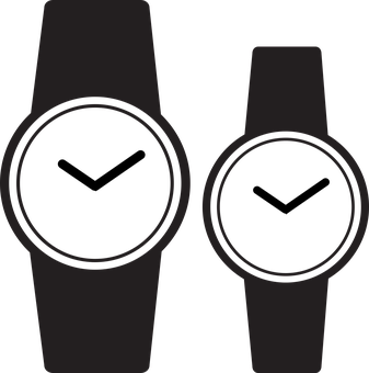 Silhouette Smartwatches Vector PNG