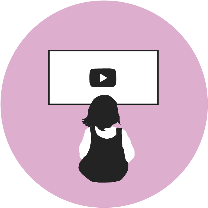 Silhouette Viewer Youtube Icon PNG
