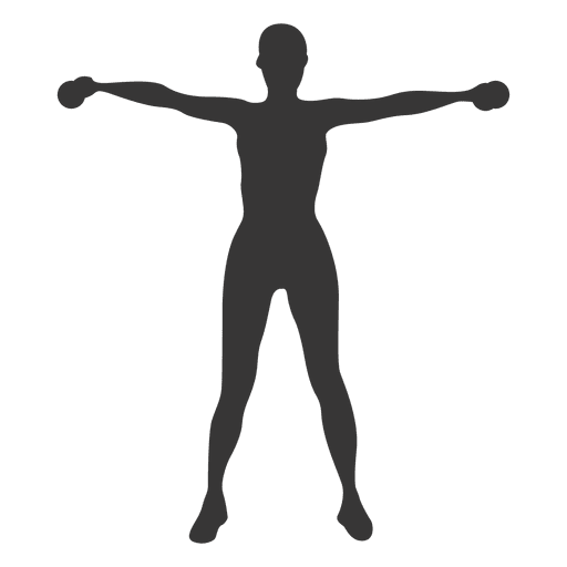 Silhouette_ Stretching_ Pose PNG