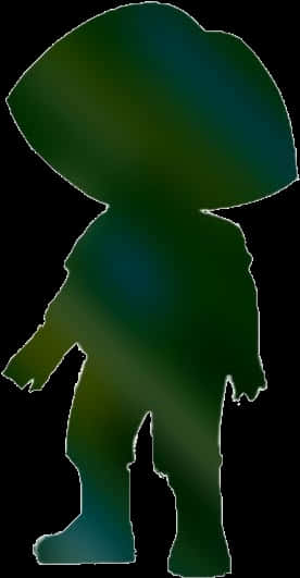 Silhouetted Animated Character PNG