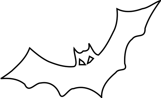 Silhouetted Bat Graphic PNG