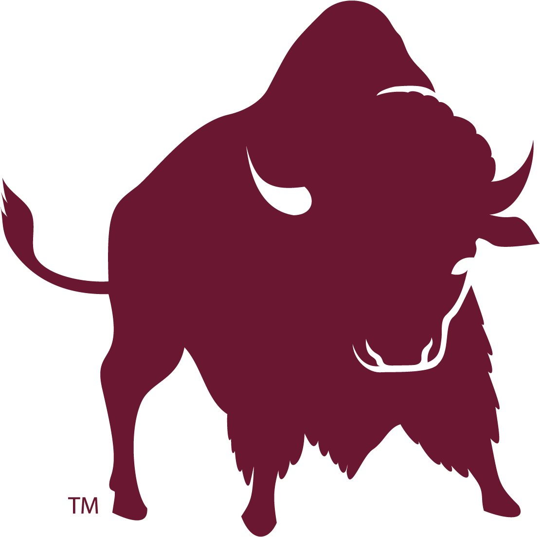 Silhouetted Bison Graphic PNG