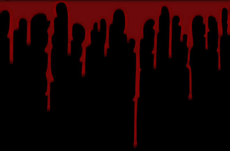 Download Silhouetted Crowd Blood Dripping Background | Wallpapers.com