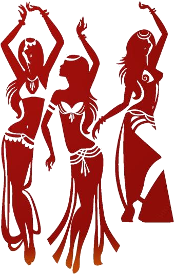 Silhouetted Flamenco Dancers PNG