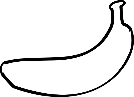 Silhouetteof Banana PNG