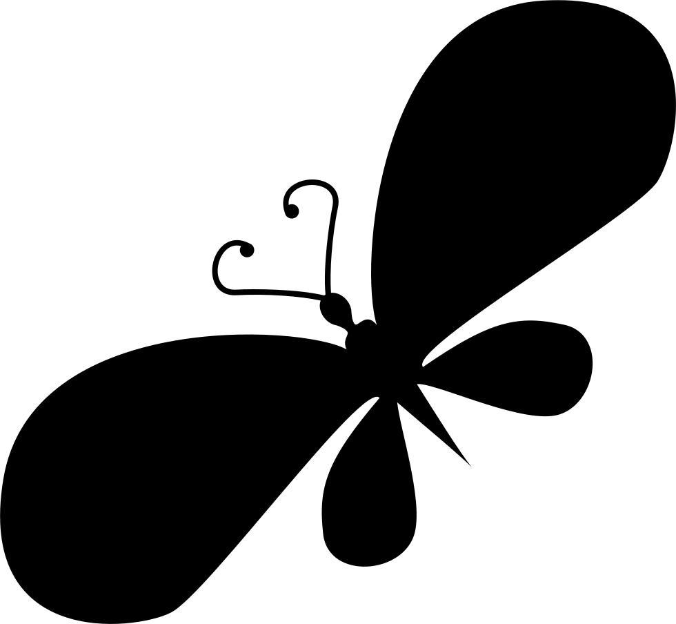 Silhouetteof Butterfly PNG