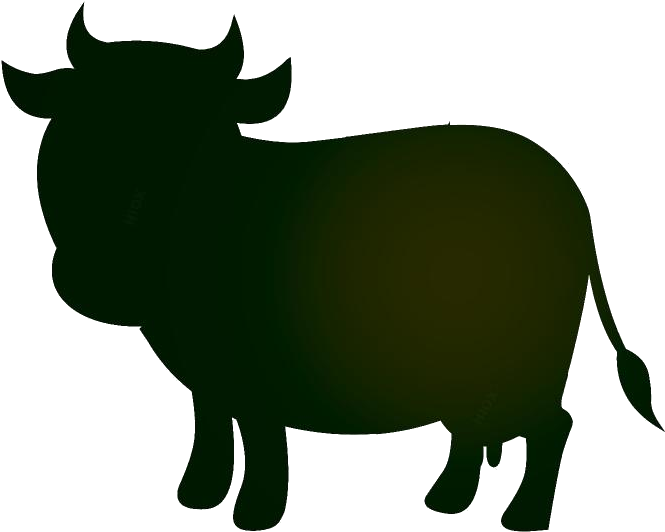 Silhouetteof Cattle PNG