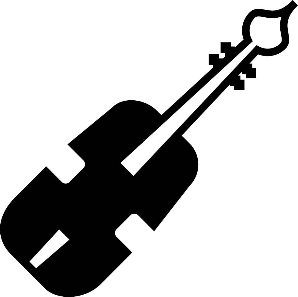 Silhouetteof Cello PNG