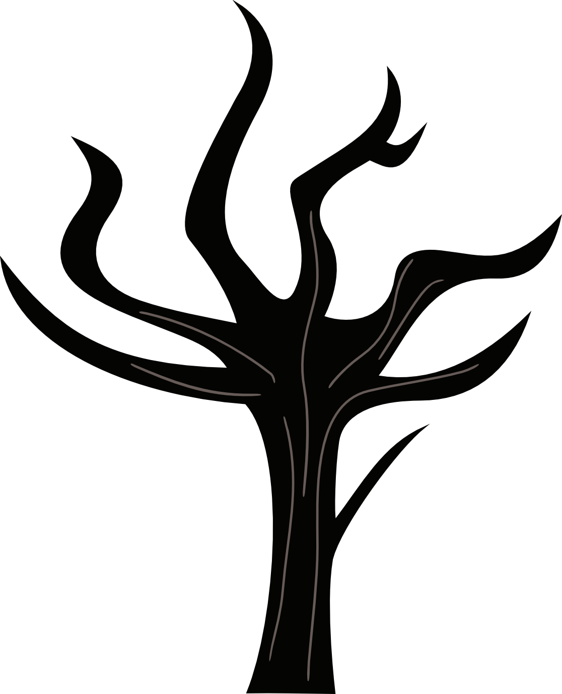 Silhouetteof Dead Tree PNG